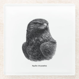 Golden Eagle Black & White Glasuntersetzer