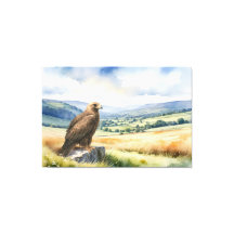 Golden Eagle Country Landschaft Wasserfarbe Stil