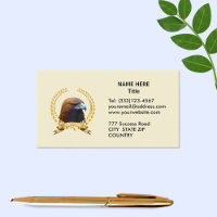 Golden Eagle & Gold Laurel Wreath auf Light Beige
