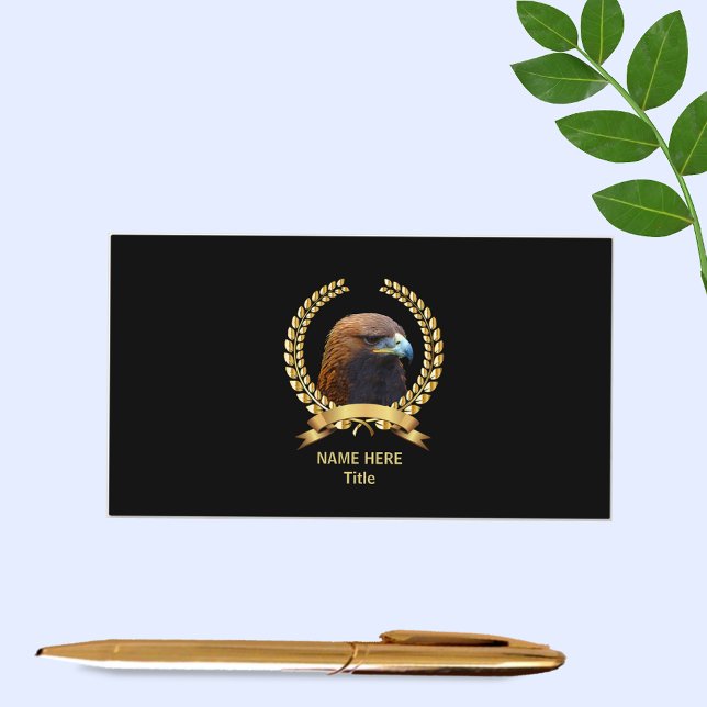 Golden Eagle & Gold Laurel Wreath Visitenkarte (Von Creator hochgeladen)