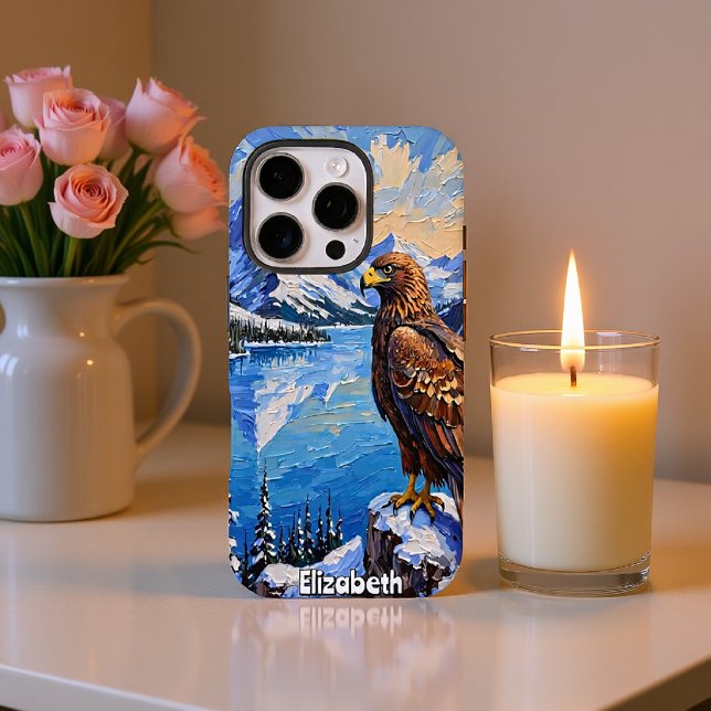 Golden Eagle, Snowy Mountain Lake Case-Mate iPhone Hülle (Von Creator hochgeladen)