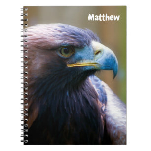 Golden Eagle Spiral Notebook Notizblock