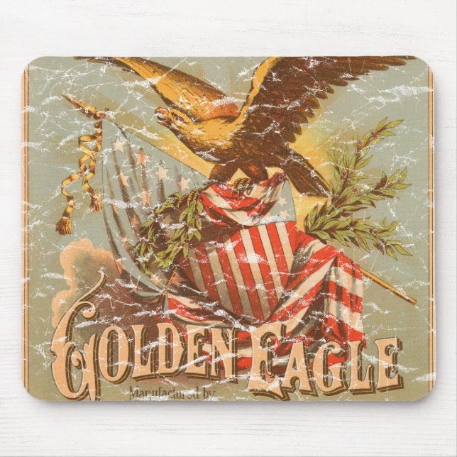 Golden Eagle Tobacco 1900 - Not leidend Mousepad (Vorne)