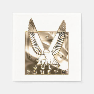 Golden Eagle USA Unabhängigkeitstag 4. Juli Serviette