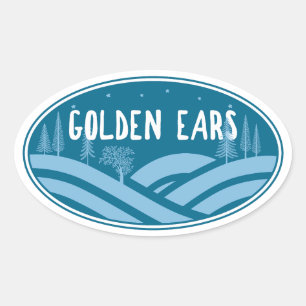 Golden Ears Provincial Park im Freien Ovaler Aufkleber