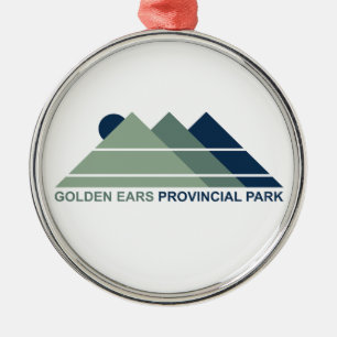 Golden Ears Provincial Park Mountain Sun Ornament Aus Metall
