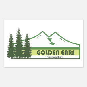 Golden Ears Provincialpark Grüne Streifen Rechteckiger Aufkleber