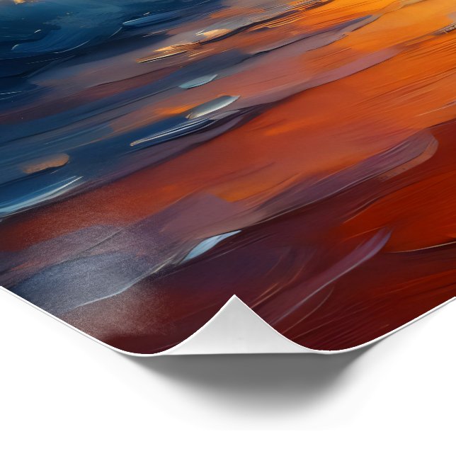 Golden Echoes of Paradise Poster (Ecke)