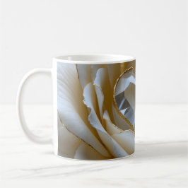 Golden-Edged Purity Crystal Rose Mug Kaffeetasse