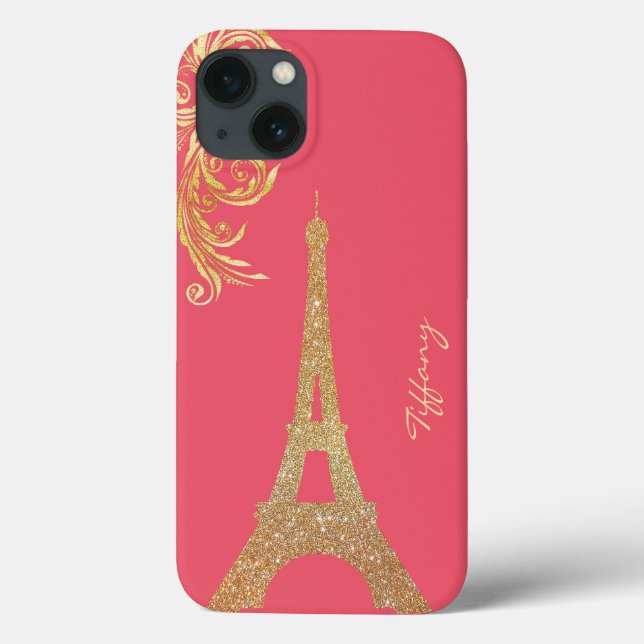 Golden Eiffel Tower Custom Samsung Hinweis 4 Fall Case-Mate iPhone Hülle (Rückseite)
