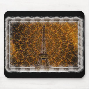 Golden Eiffel Tower Mousepad