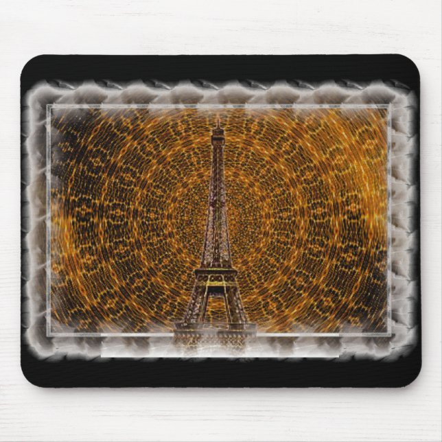 Golden Eiffel Tower Mousepad (Vorne)