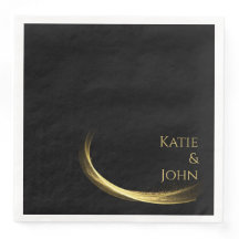 Golden Elegance Paper Napkin