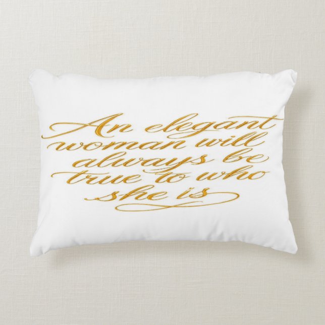 Golden Elegance Throw Pillow Dekokissen (Vorderseite)