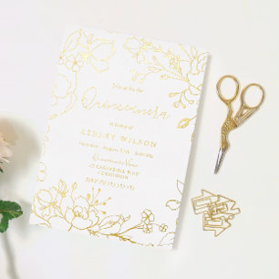 Golden Elegante New Orleans Club Folieneinladung