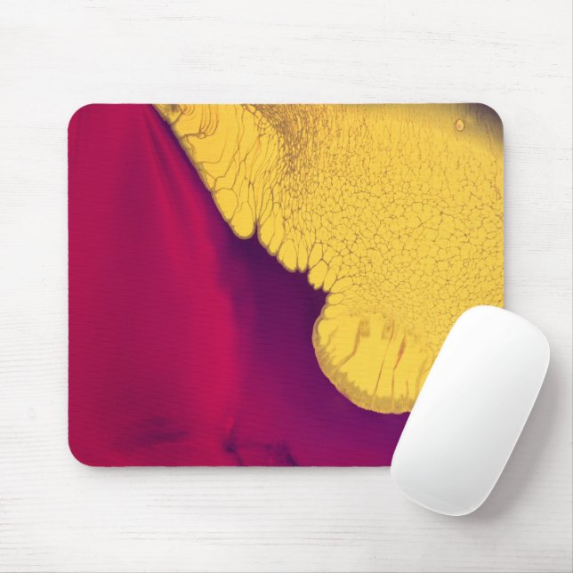 Golden Ember Abstract Mousepad (Mit Mouse)