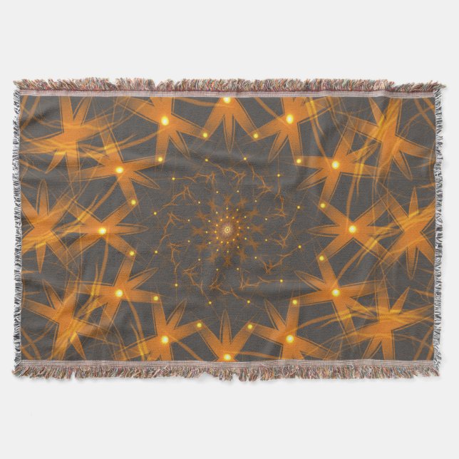 Golden Ember Gitter Decke (Vorderseite)