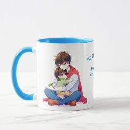 Golden Embrace - Tasse von Vater- und Kinderanleih