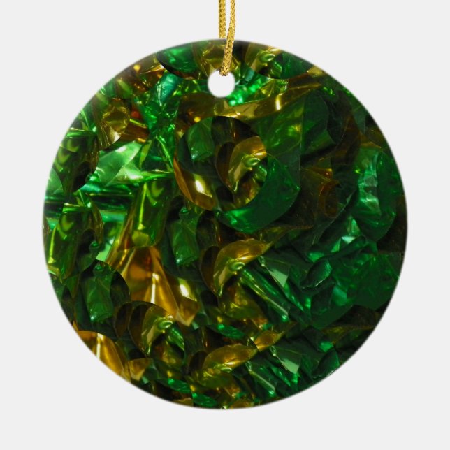 Golden Emerald Circle Ornament (Vorne)