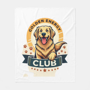 Golden Energy Club Golden Retriever Vintage Hundel Fleecedecke
