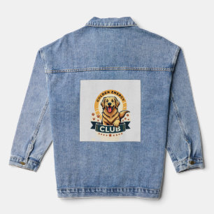 Golden Energy Club Golden Retriever Vintage Hundel Jeansjacke