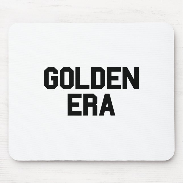 Golden Era Retro Style Old School Bodybuilding Wor Mousepad (Vorne)