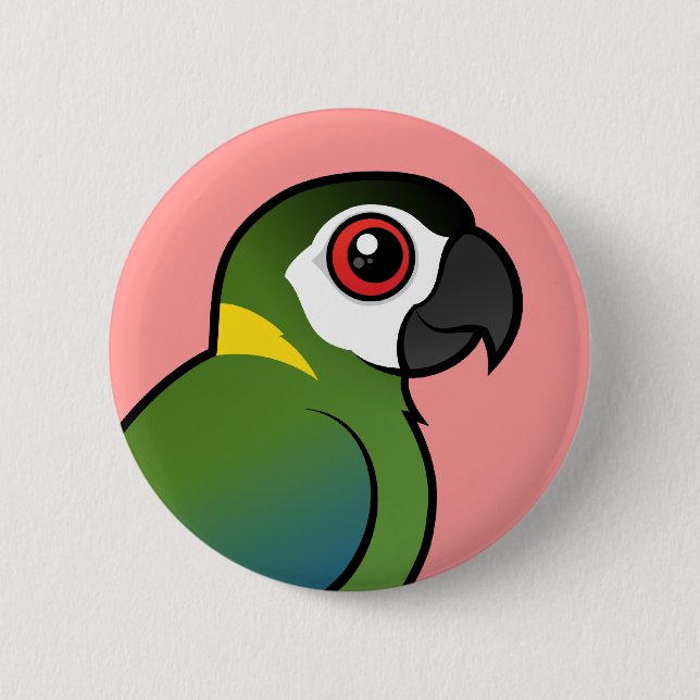 Golden-ergatterter Macaw Button (Vorderseite)