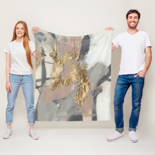Golden erröten Sie Fleecedecke
