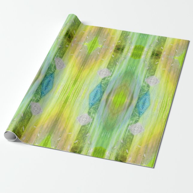 Golden, Esoterisch, Chakra-Schimmer Geschenkpapier (Ungerollt)
