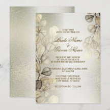 Golden Eucalyptus Hochzeitliches Rote Thun
