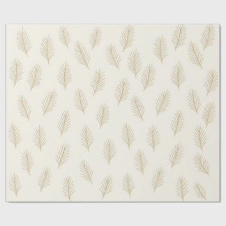 Golden Evergreen Geschenkpapier