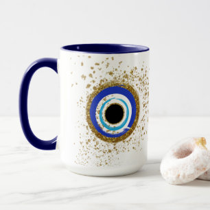 Golden Evil Eye Tasse