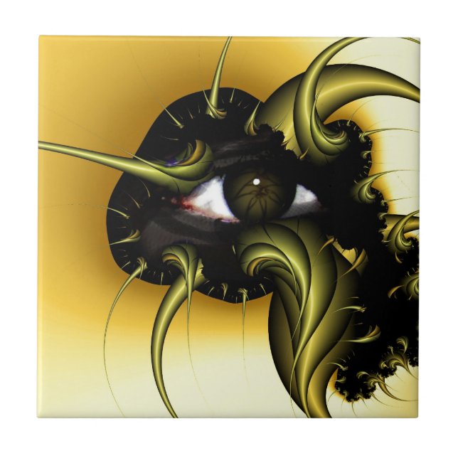 GOLDEN EYE FRAKTAL FLIESE (Vorderseite)