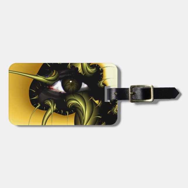 GOLDEN EYE FRAKTAL GEPÄCKANHÄNGER (Vorderseite horizontal)