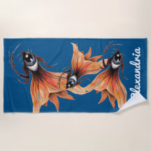 Golden Eye Surreal Goldfish Fantasie Art & Weise