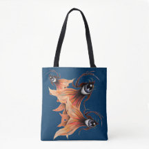 Golden Eye Surreal Goldfish Fantasy Originale Kuns