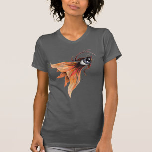 Golden Eye Surrealer Goldfisch Fantasy Original Ku T-Shirt
