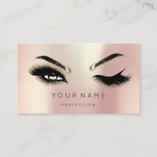 Golden Eyelash Brows Microblading QRCODE Logo WELL Visitenkarte