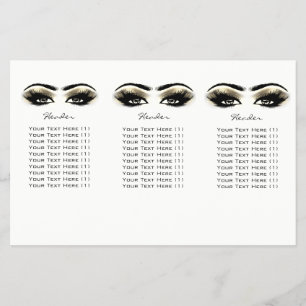 Golden Eyes Makeup White Lashes DL 3 Packungsbeila Flyer