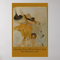 Golden Eyes with Uncle Sam (Hund) by Nell Brinkley