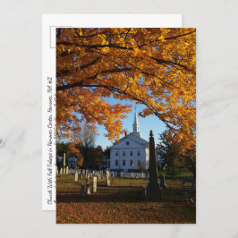 Golden Fall Folies / Church & Friedhof 2 Postkarte