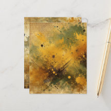 Golden Fall Harvest bedrücktes Tinte Scrapbook Pap