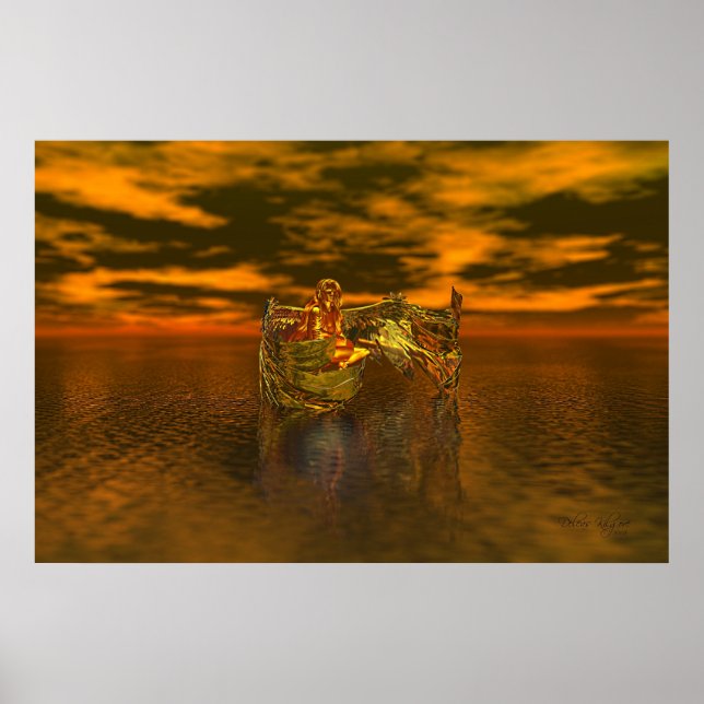 Golden Fantasy Angel Poster (Vorne)