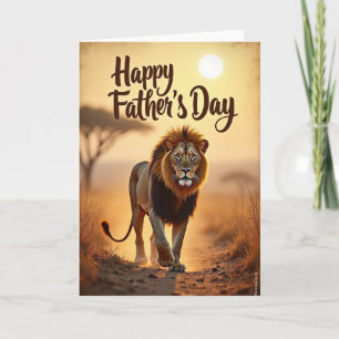 Golden Fathers Day Stride Karte