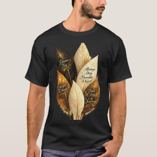 Golden Feather Ästhetik-T-Shirt ya T-Shirt