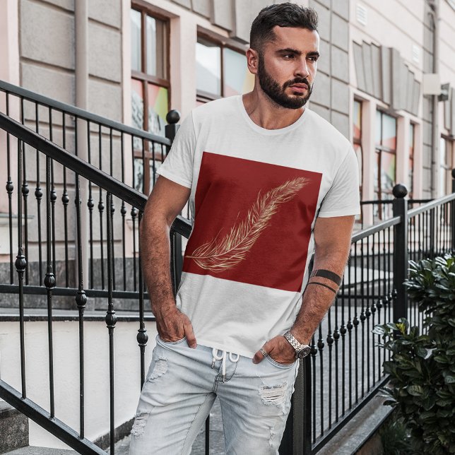 Golden Feather T-Shirt (Von Creator hochgeladen)