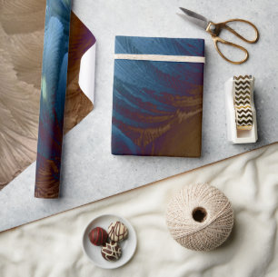 Golden Feathers Geschenkpapier