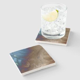 Golden Feathers Steinuntersetzer