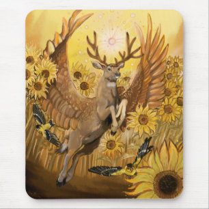 Golden Feilds Mule Deer Mousepad