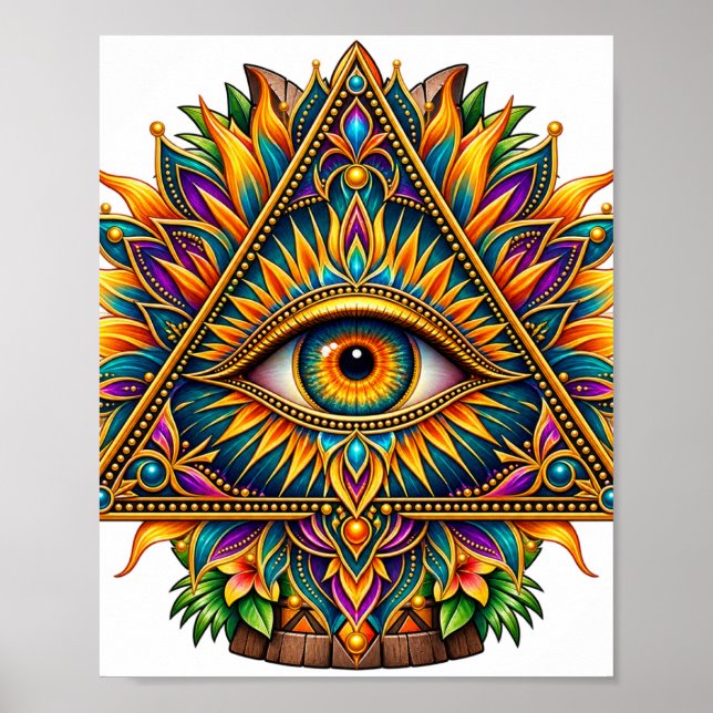 Golden Fern Eye Poster (Vorne)